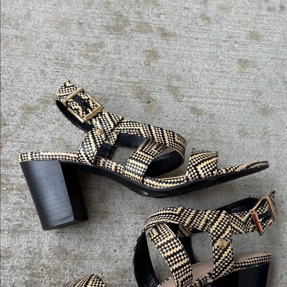 Kelly & Katie Frannie woven block heel sandals